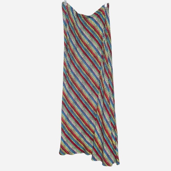 KAKTUS DIAGONAL MULTICOLOR MAXI SKIRT SIZE L - Picture 5 of 10